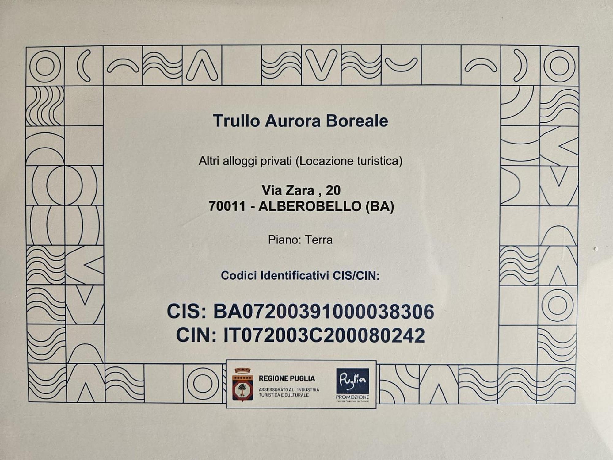 Trullo Aurora Boreale Алберобело Екстериор снимка